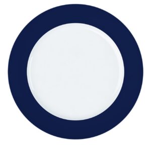 Prato Sobremesa Versa Azul Marinho 20cm 6un Porcelana Germer