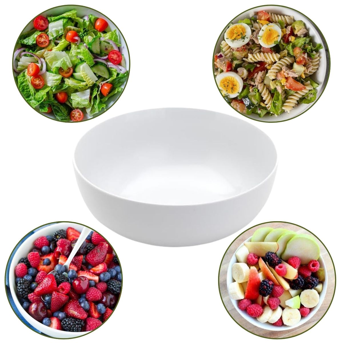 Saladeira Tigela Bowl Melamina Branca 29x13cm 5L Wolff - Image 8