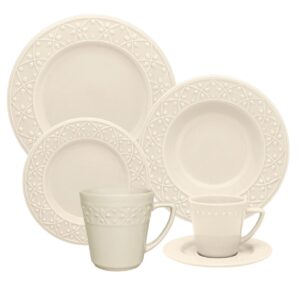 Aparelho de Jantar 36pcs Mendi Marfim Oxford