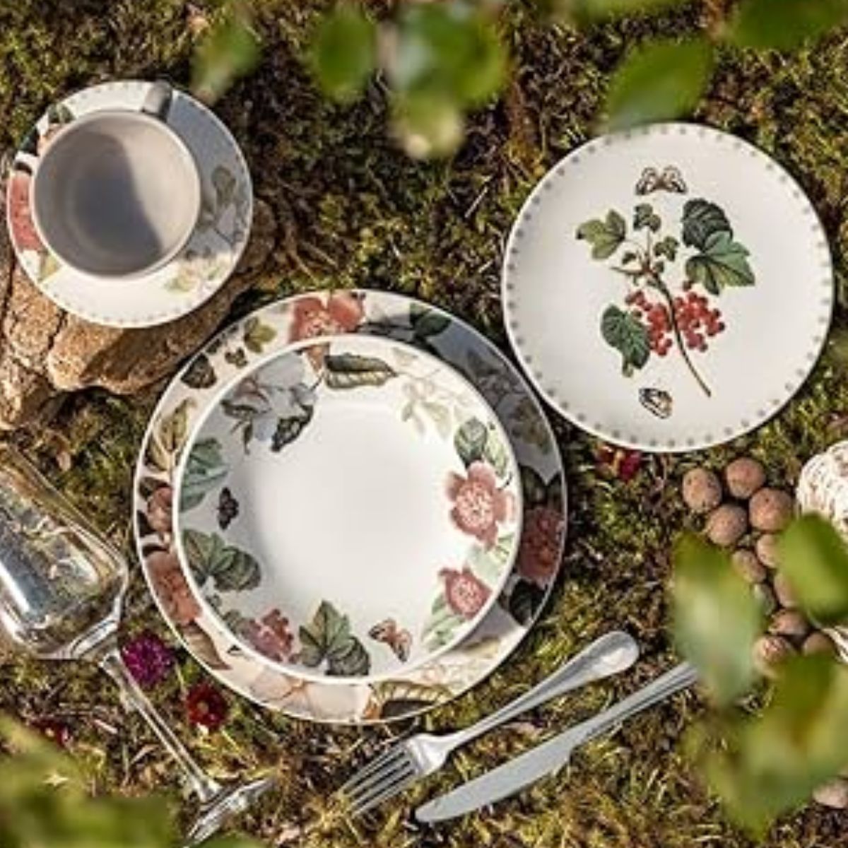 Aparelho de Jantar e Chá 30pçs Off White Unni Garden Cerâmica Oxford - Image 2