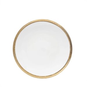 Prato Sobremesa 19cm Porcelana Fio de Ouro 6un Paddy Wolff