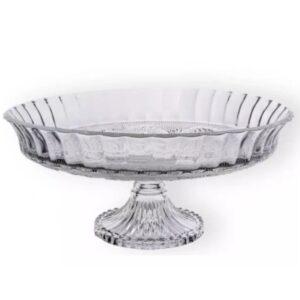 Prato para Bolos e Doces 30cm com Borda e Pé Lehavi