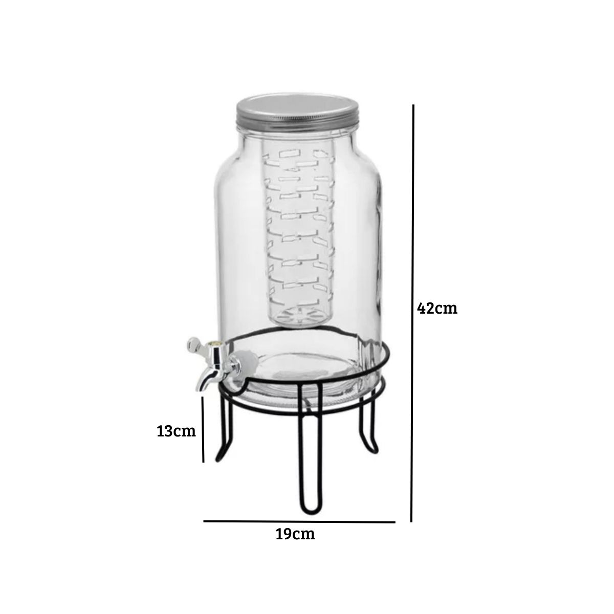 Suqueira com Suporte para Gelo e Suporte Metal 5,5lts Sucos Refrigerantes - Image 4