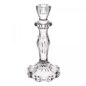 Castiçal para Vela de Vidro 10x20,5cm Athenas Wolff