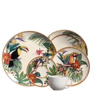 Aparelho de Jantar e Chá 30pçs Amazonia Porto Brasil