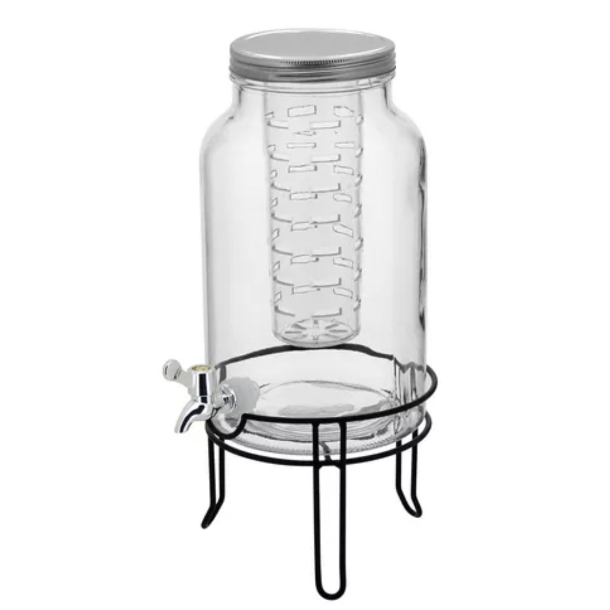 Suqueira com Suporte para Gelo e Suporte Metal 5,5lts Sucos Refrigerantes