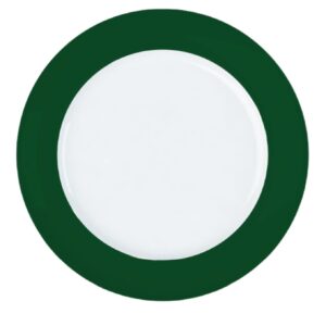 Jogo Prato Raso Versa Verde 27, 5cm 6un Porcelana Germer