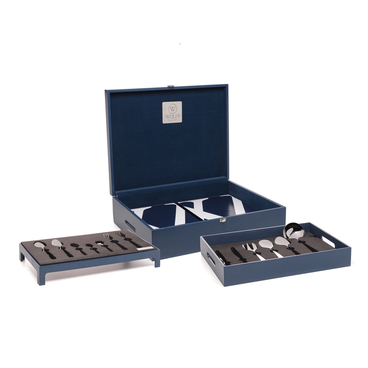 Faqueiro Berna de Aço Inox com Estojo 101 pçs Wolff - Image 6