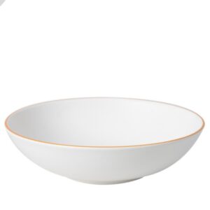 Prato Fundo Porcelana Filete Ouro Legacy Gold 20,5cm 6un L`Hermitage