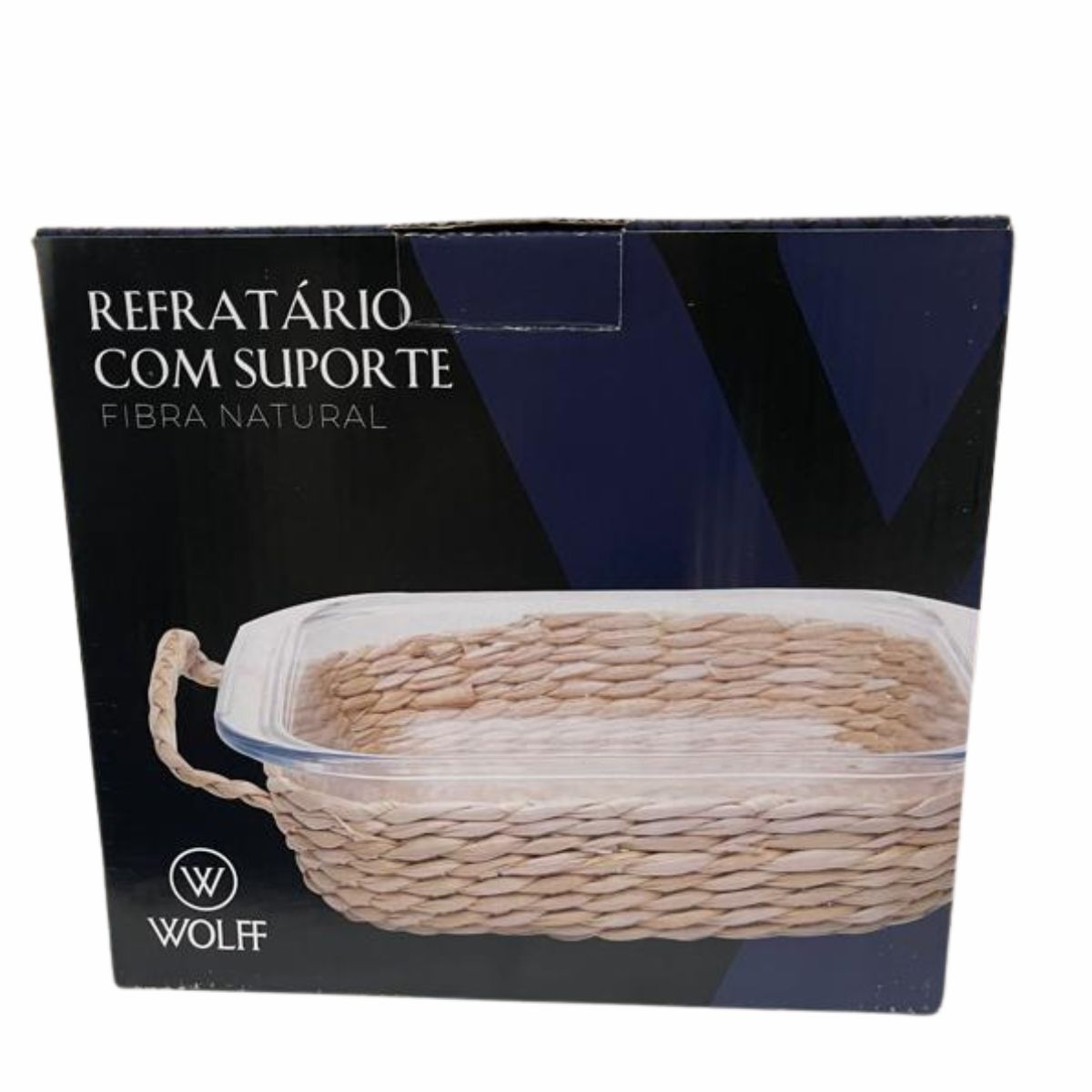 Travessa e Assadeira Refratárias 1un 21x19x6cm com Suporte de Fibra Natural Wolff - Image 5
