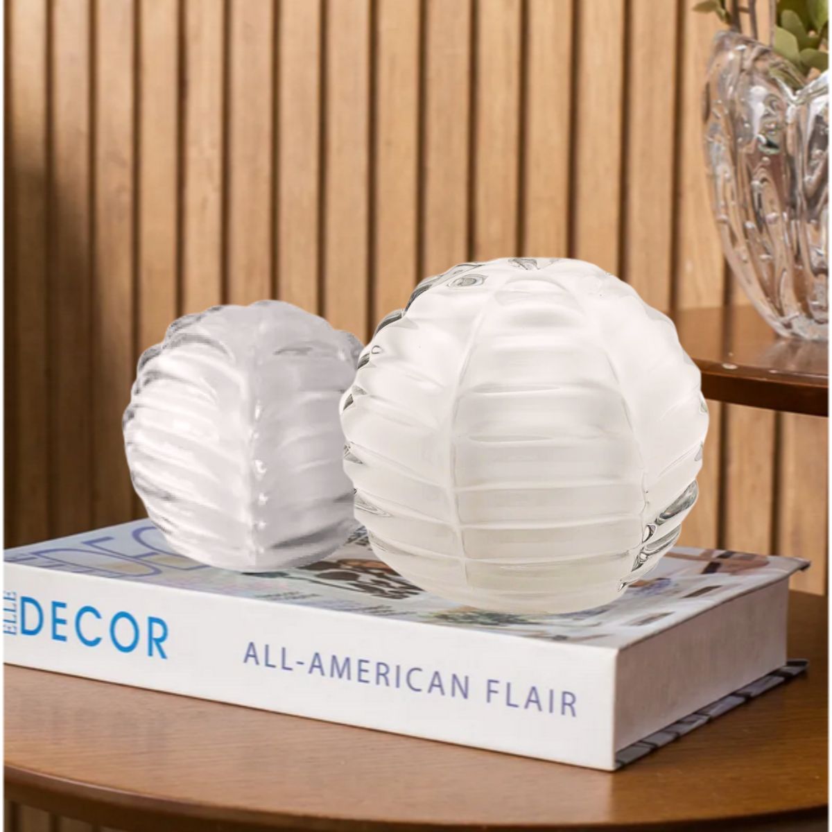 Esfera Decorativa Murano Branco Leitoso 11,5cm diametro Torcello Mek - Image 2