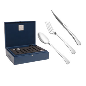 Faqueiro Berna de Aço Inox  com Estojo 101 pçs Wolff