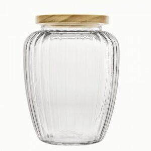 Porta Mantimento, Potes ou Baleiros de Vidro 1,9litros com Tp Pinus Wolff