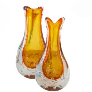Vaso Murano Decoração 2pç Gaeta Mek