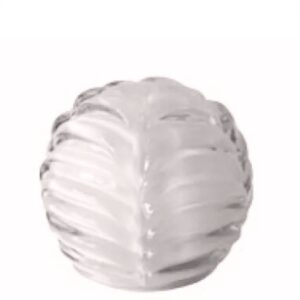 Esfera Decorativa Murano Branco Leitoso 11,5cm diametro Torcello Mek