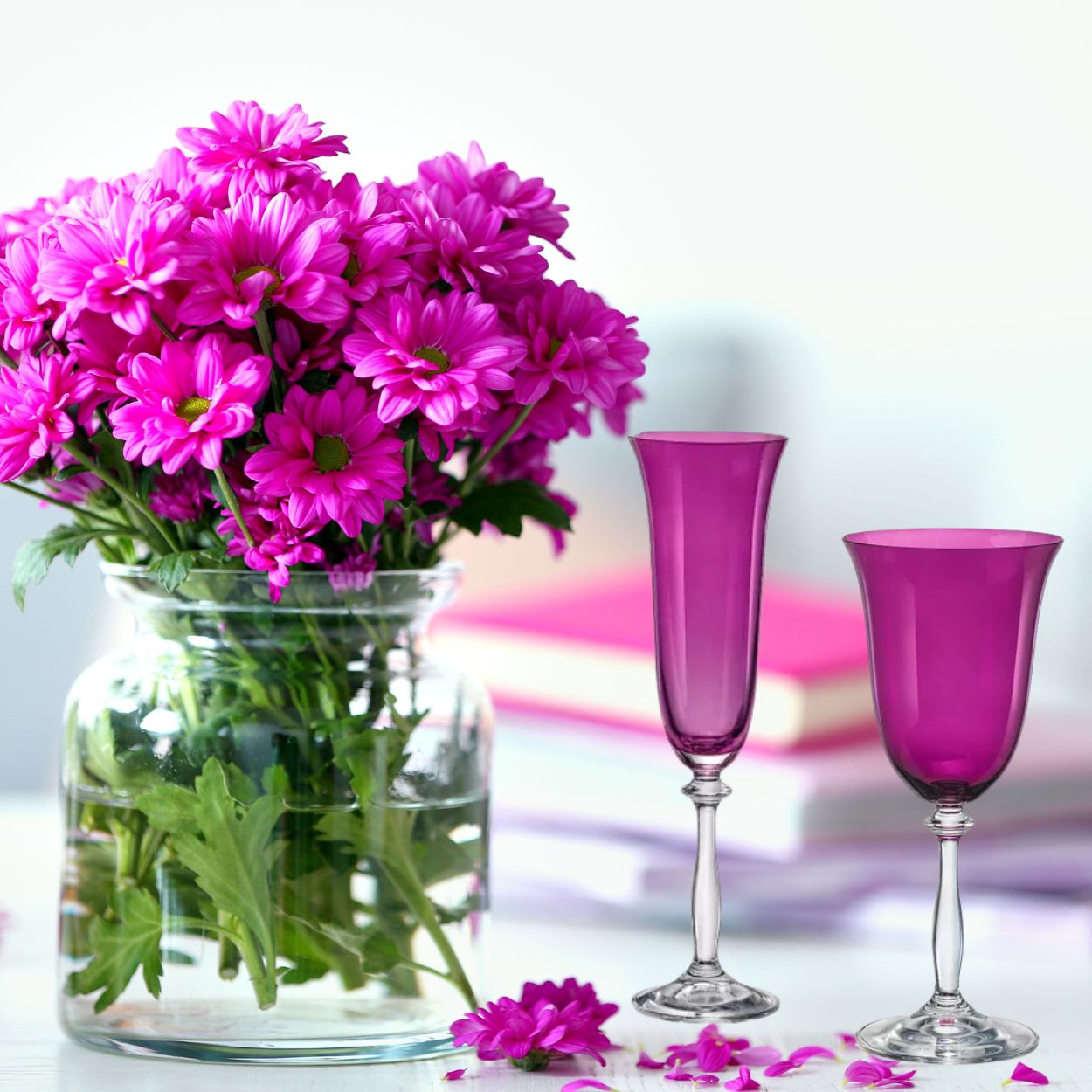 Taças Cristal Angela Violeta Champanhe e Agua 12un Bohemia - Image 3
