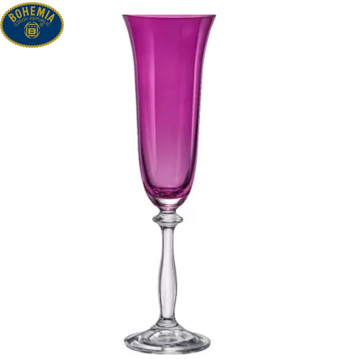 Taças Cristal Angela Violeta Champanhe e Agua 12un Bohemia - Image 5