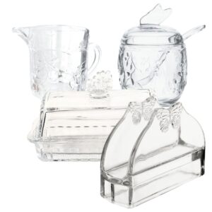 Jogo para Chá Cristal 04pç Butterfly