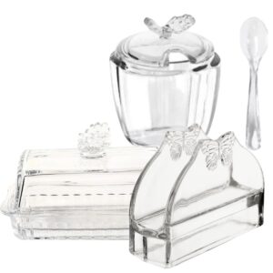 Jogo para Chá Cristal 03pç Butterfly