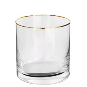 Copo para Wisky Borda Ouro 280ml 6un Vidro Glassware