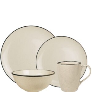Aparelho de Jantar e Chá 24pç Serve 6pessoas Cerâmica Zimbros