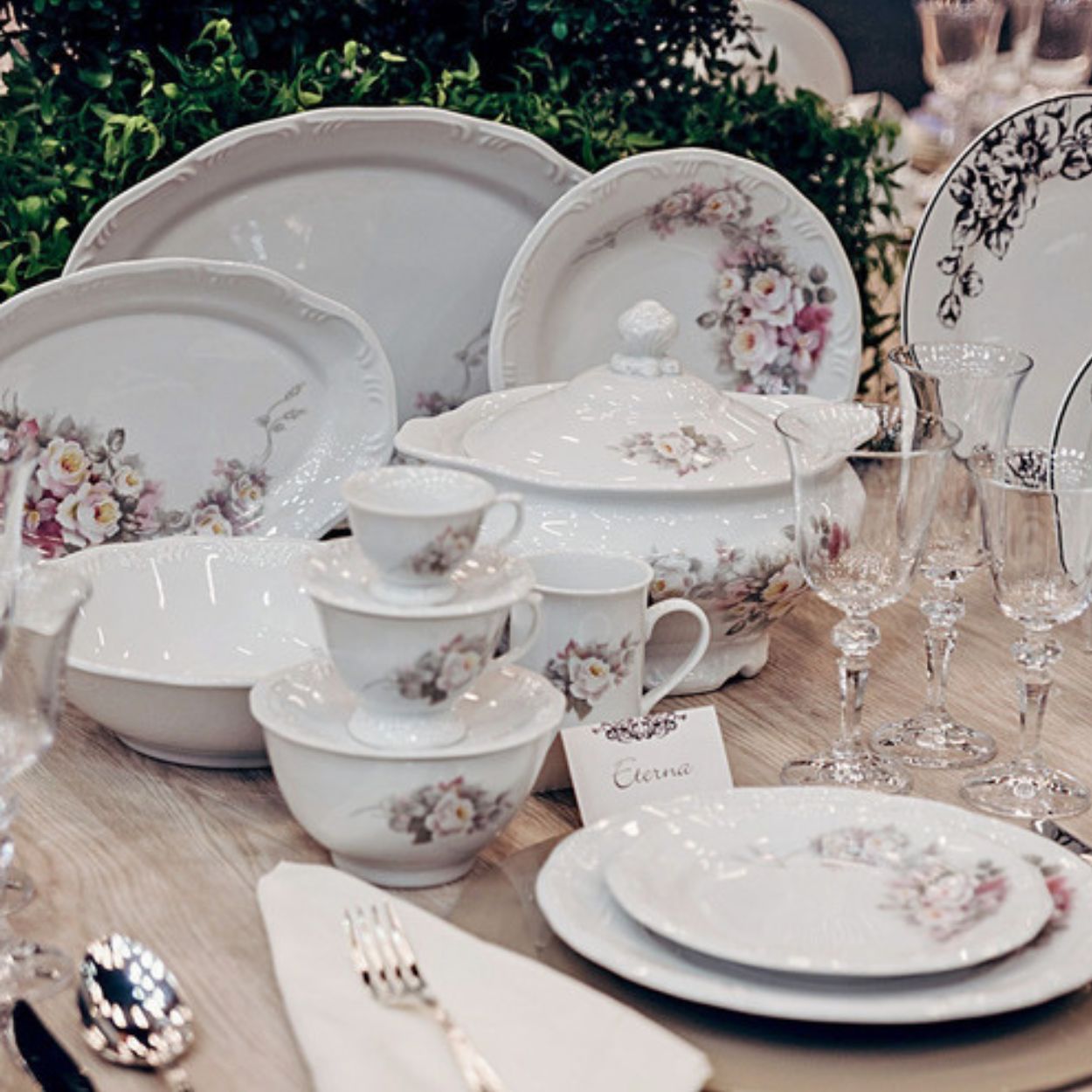 Baixela Serviço Jantar Eterna 46pç para 6 pessoas Porcelana Schmidt - Image 6