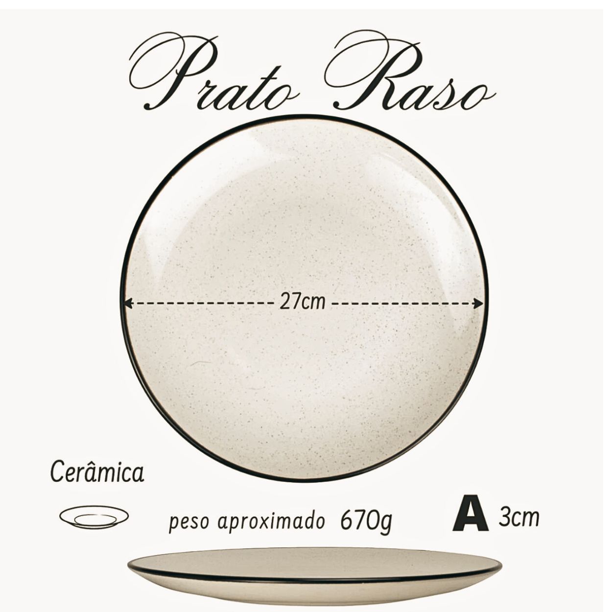 Aparelho de Jantar e Chá 24pç Serve 6pessoas Cerâmica Zimbros - Image 7