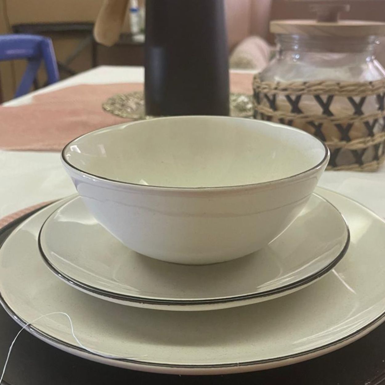 Aparelho de Jantar e Chá 24pç Serve 6pessoas Cerâmica Zimbros - Image 3