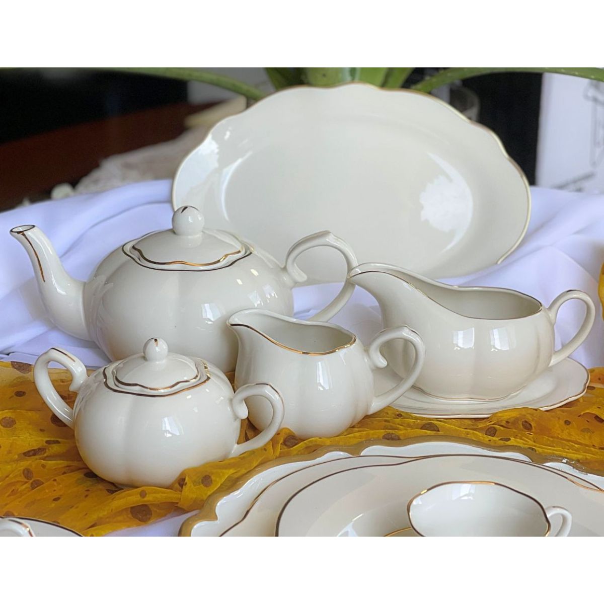 Baixela e Serviço Jantar Camelia 48pç Porcelana L'Hermitage - Image 9