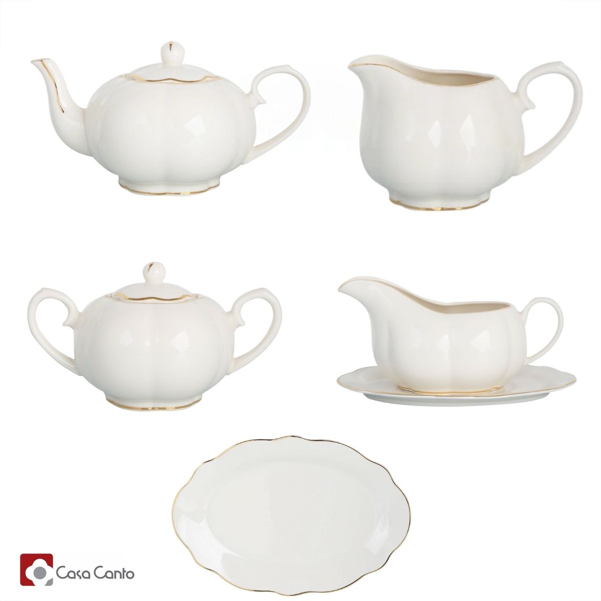Baixela e Serviço Jantar Camelia 48pç Porcelana L'Hermitage - Image 2