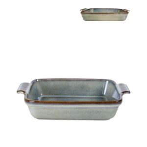 Assadeira,Travessa Refratária 1un com Alça cor Jade 1,1litros 30x17,8X6,3cm