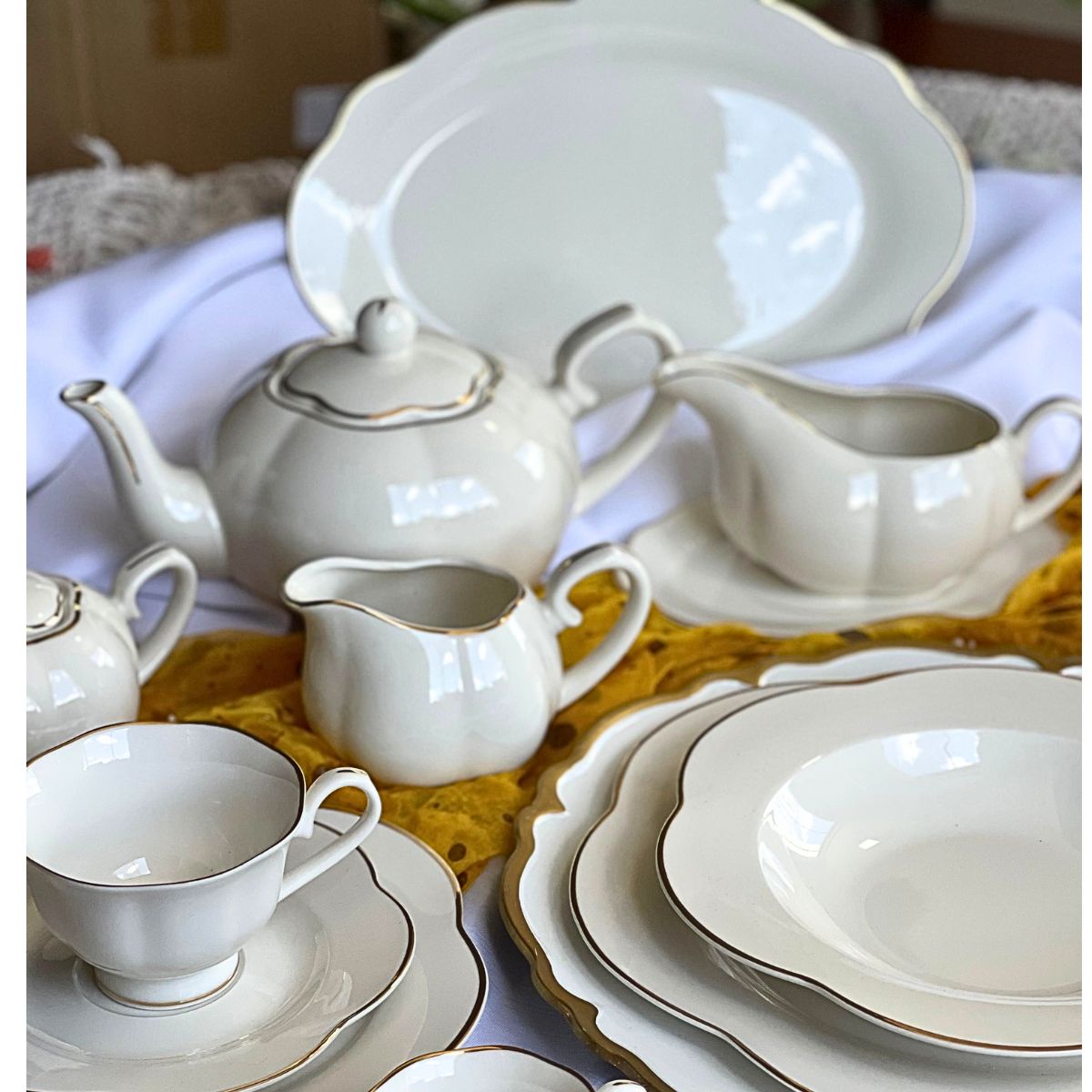 Baixela e Serviço Jantar Camelia 48pç Porcelana L'Hermitage - Image 8