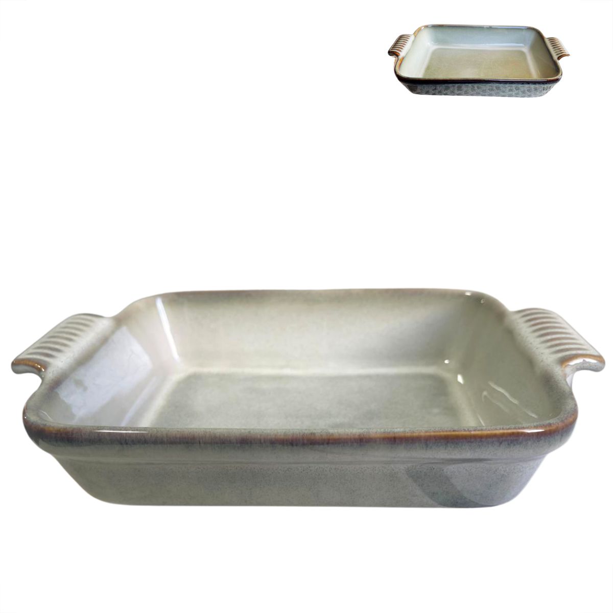 Assadeira,Travessa Refratária 1un com Alça cor Jade 1,1litros 30x17,8X6,3cm - Image 3