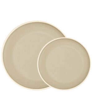 Prato Raso e Sobremesa Melamina Bege 12un Class Wolff