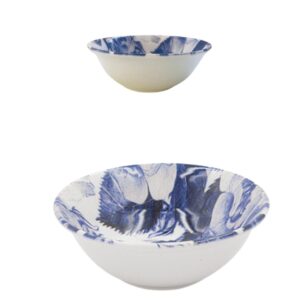 Bowl Porcelana Estampa Azul 14,5x5cm 300ml 6un Cim