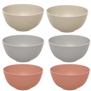 Bowl em Fibras de Pinho 6un 3 cores 15x15x7cm 600ml Hauskraft