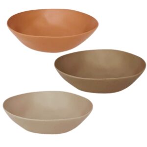 Bowl de Fibra de Pinho 390ml 15x5cm 6un e 3 cores Lyor