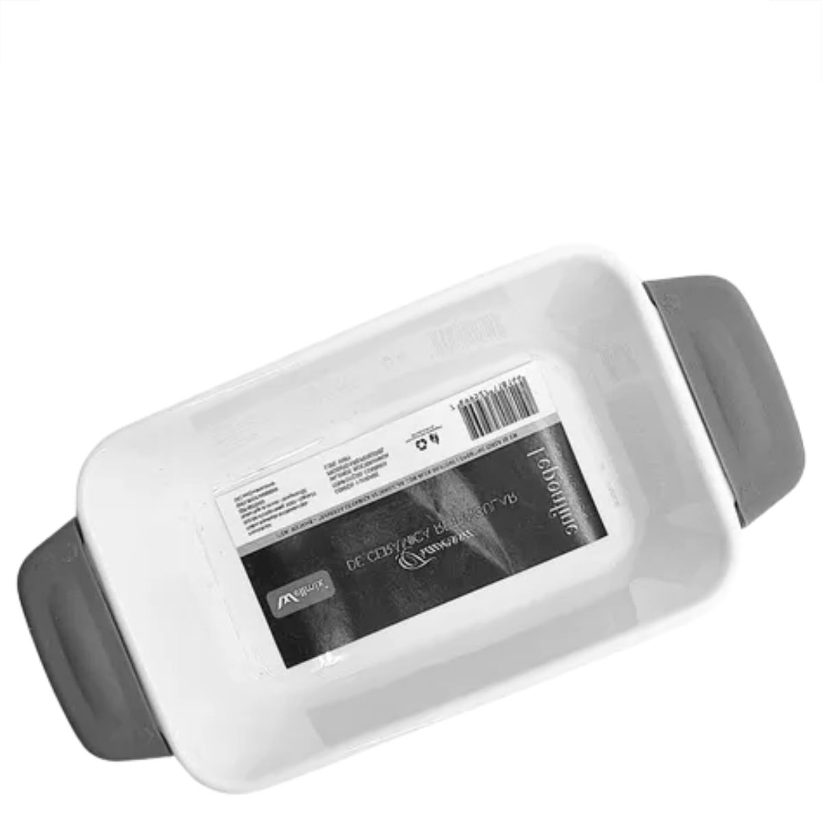 Assadeiras e Travessas Retangulares Branca com Alça Silicone 3pçs Lepontine - Image 4