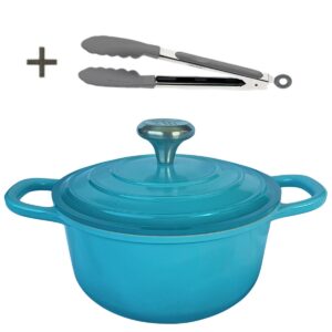 Panela Caçarola Azul Claro Cerâmica 28cm 7,0litros 4mm Chef Florença