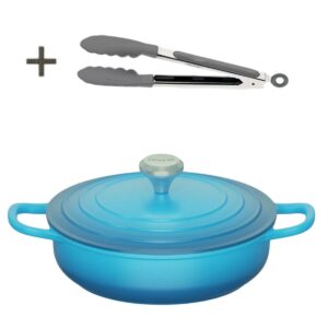 Panela Caçarola Azul Claro Cerâmica 26cm 3,4litros 4mm Chef Florença