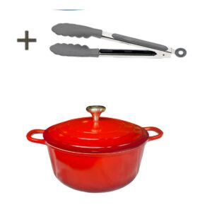 Panela Caçarola Vermelha Cerâmica 20cm 2,7litros 4mm Chef Florença