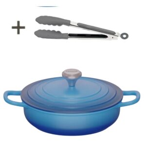 Panela Caçarola Azul Cerâmica 26cm 3,4litros 4mm Chef Florença
