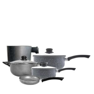 Panelas Caçarolas Cerâmica 5peças 2mm Granito Santiago