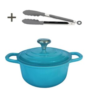 Panela Caçarola Azul Claro Cerâmica 20cm 2,7litros 4mm Chef Florença