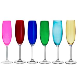 Taça Champanhe Cristal Gastro  220ml  Colorida 6un Bohemia