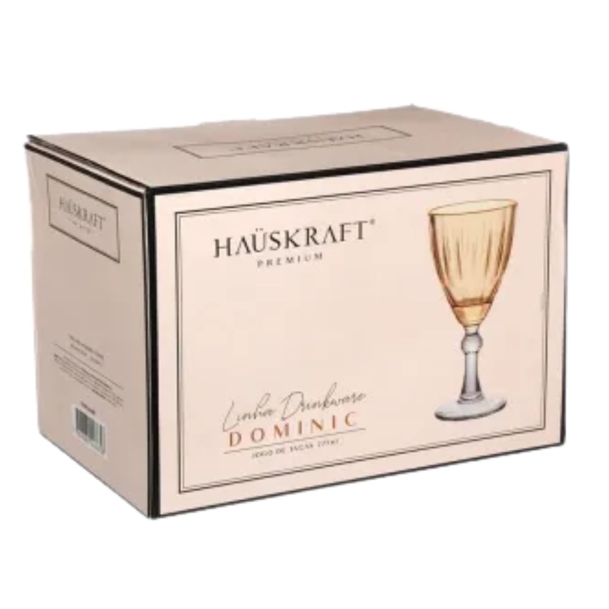 Jogo Taças Dominic Borda Dourada Colorida 275ml 6pc Hauskraft - Image 6