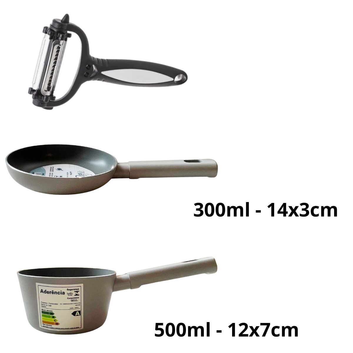 Panelinha Mine e Frigideira 3pç Antiaderente Aluminio - Image 2