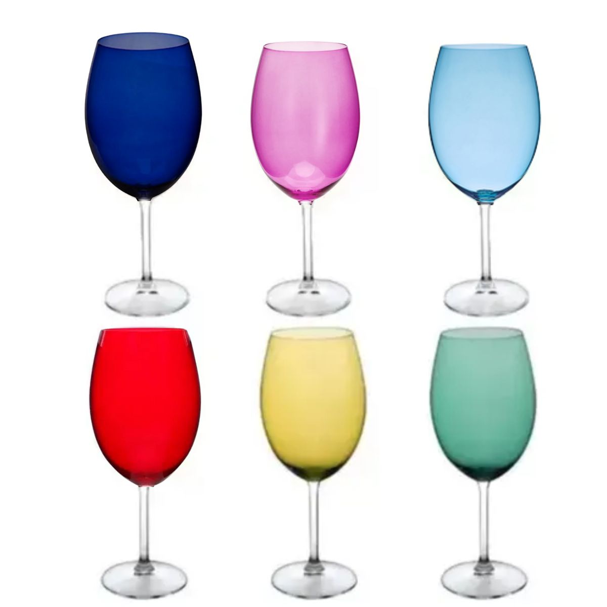 Taça Cristal Gastro Champanhe e Agua Coloridas 12un Bohemia - Image 2