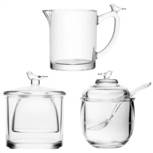 Jogo para Chá Cristal 03pç Bird Wolff