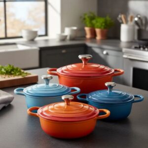 Panelas Caçarolas Cerâmica 4peças 4mm Indução Coloridas Chef Florença